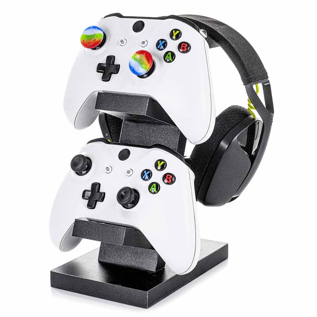 Suporte para Fone Headset Controle Video Game Madeira Mdf Minimalista