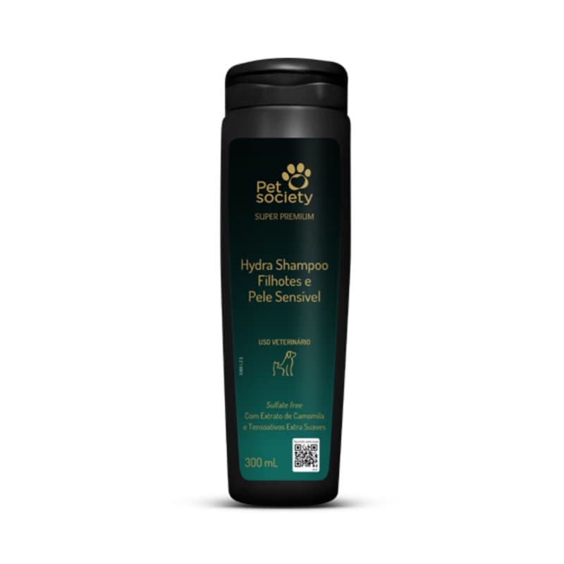 Shampoo Filhotes e Pet Com Pele Sensível Pet Society 300ml Para Cães e Gatos