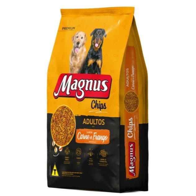 Ração para Cachorro Adulto Magnus Chips Carne com Batata 15kg