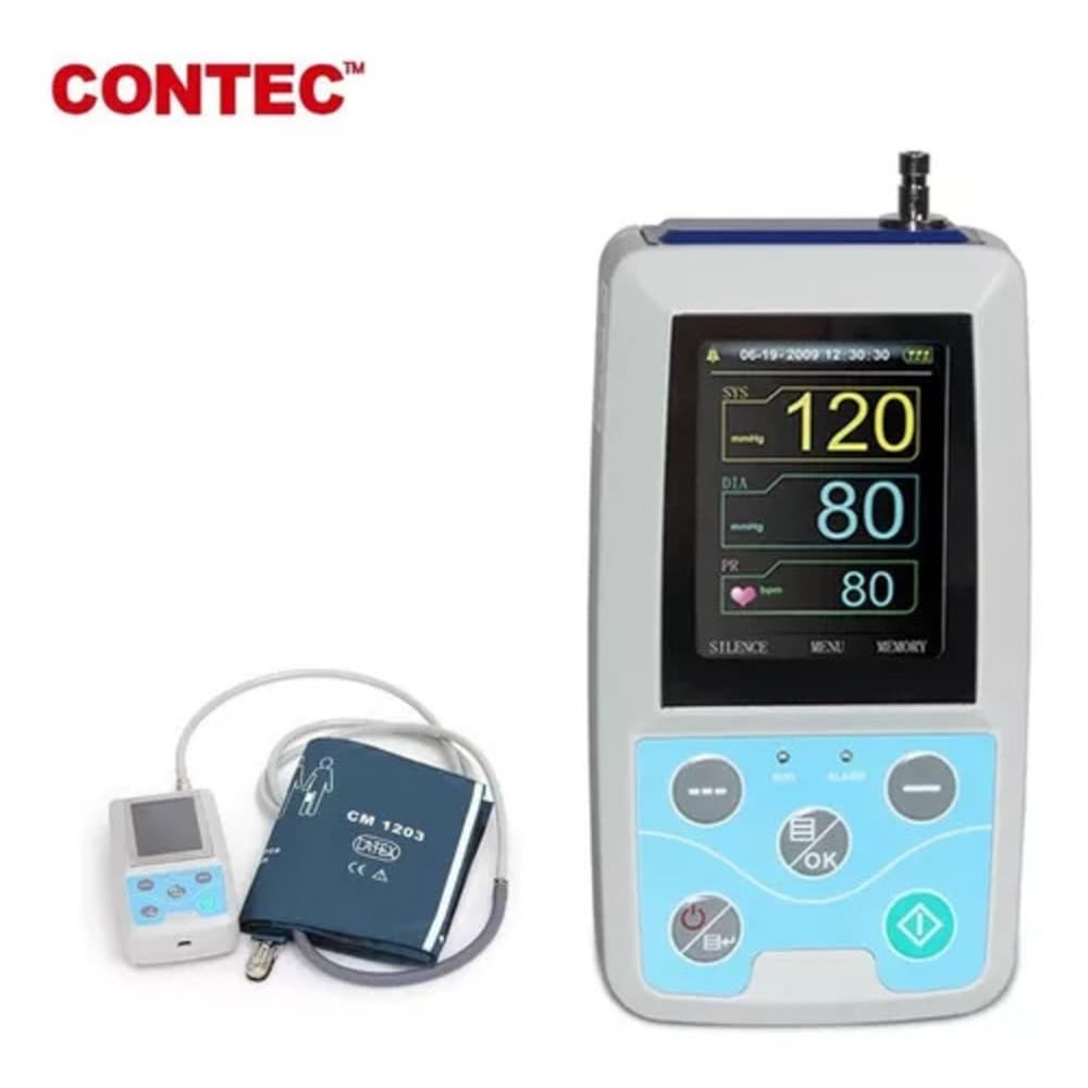 Aparelho medidor de pressão arterial digital de braço Contec ABPM50 branco