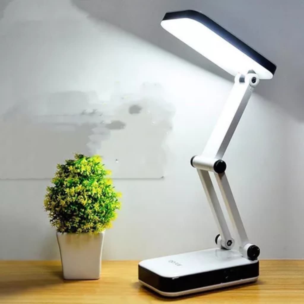 Luminária de Mesa Recarregável 24 Leds Branco