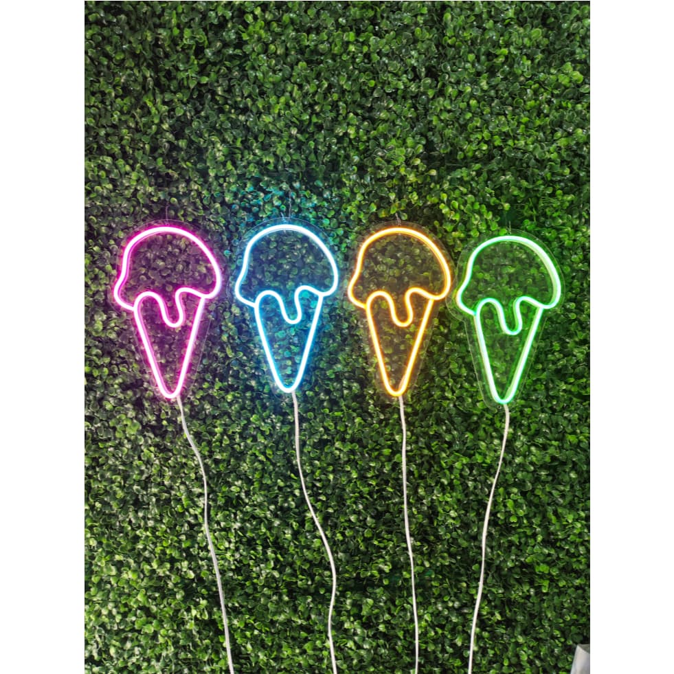 Luminária Led Neon Sorvete Decoração bivolt led