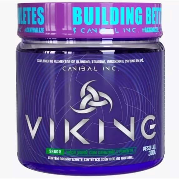 Pré Treino Viking Sabor Maçã Verde - Canibal Inc