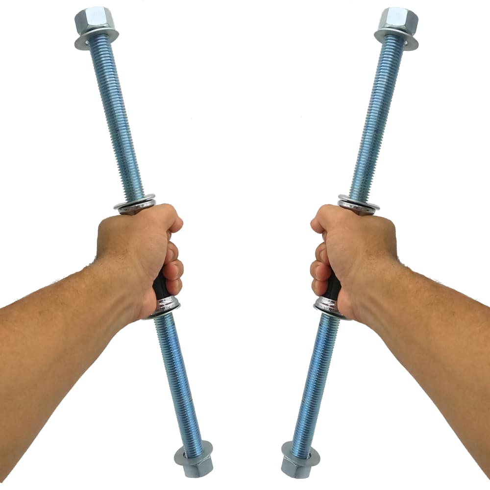 PAR Barras Halteres Premium 50cm Musculação P/academia E Casa Ajuste Rápido Seu Melhor Treino