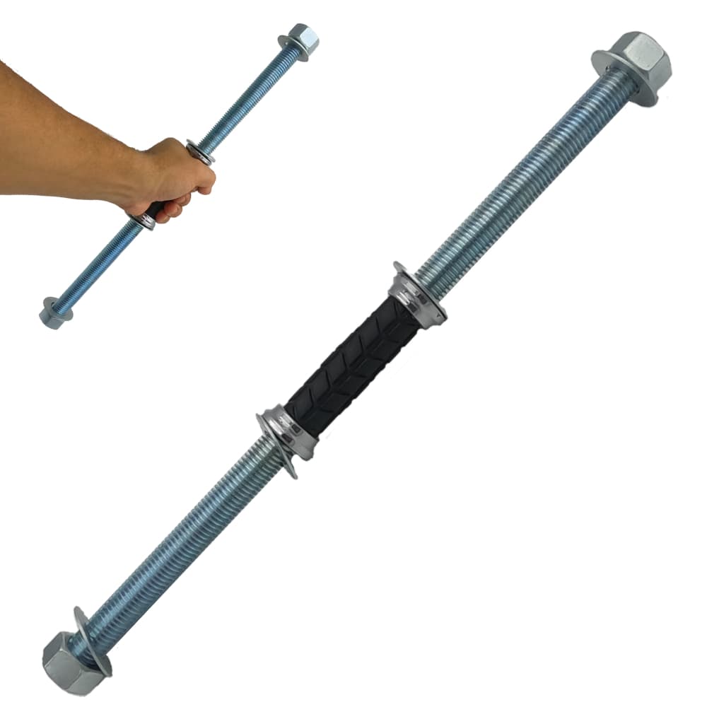 Halter barra musculação 50cm 1 UN p/ casa e Academia trava reforçada Rosca rápida Pegada firme