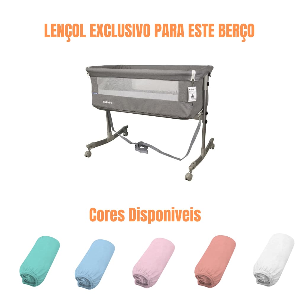 Lençol Avulso Para Mini Berço Moisés Co-bed Kababy 100% Algodão