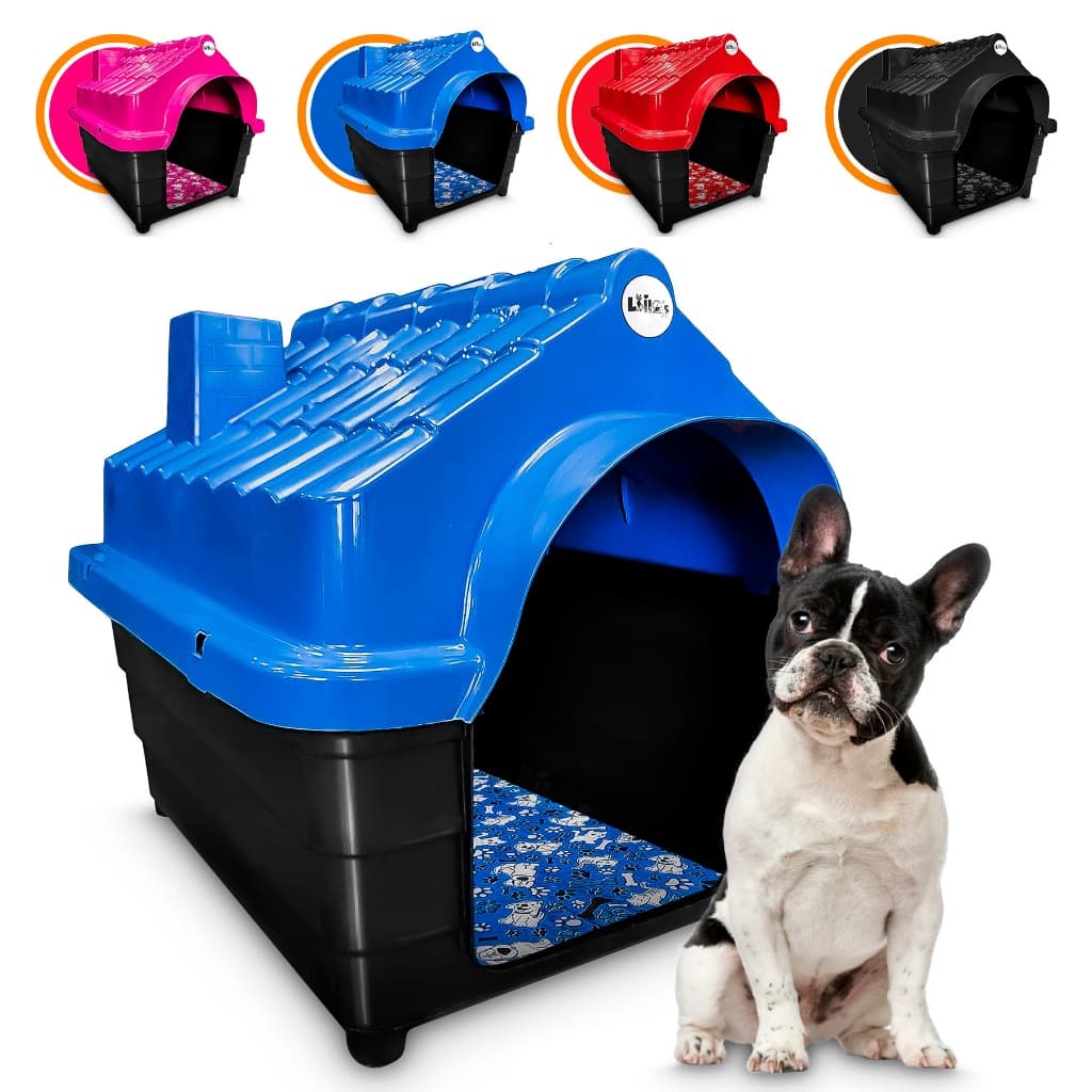 Kit Casa Casinha N4 E Colchonete Caminha Para Cachorro Pequeno Porte Até 10kg