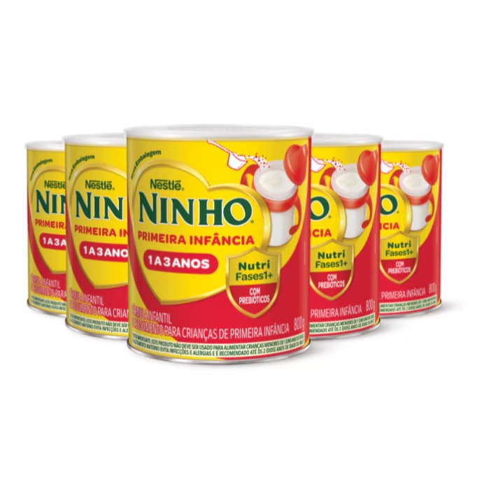 KIT 6 FORMULAS INFANTIL NINHO FASES  1+ 1 A 30 ANOS 800G