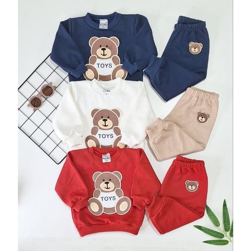 Conjunto de moletom infantil do M ao 6 anos Termocolante 3D Peluciado