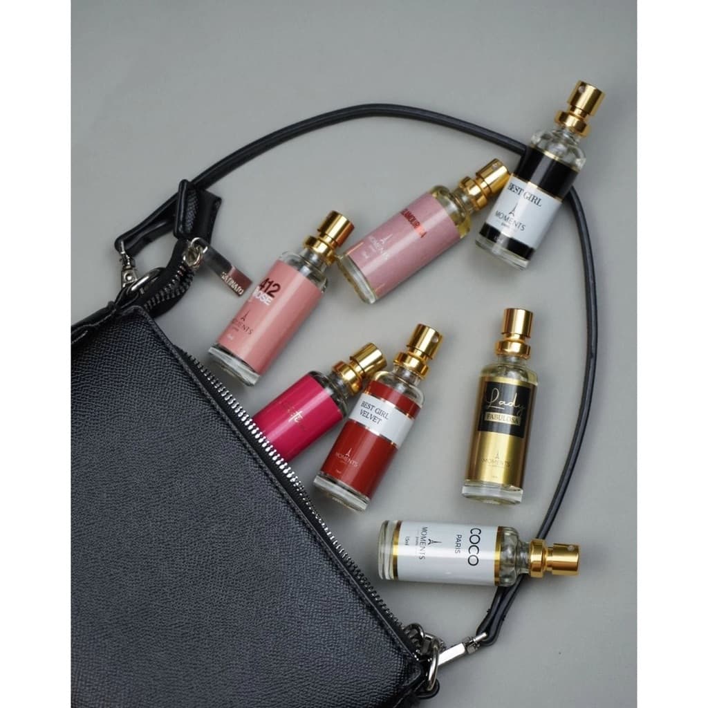 Kit 10 Perfumes Masculino Feminino Importado de Bolso Moments Paris 15ml
