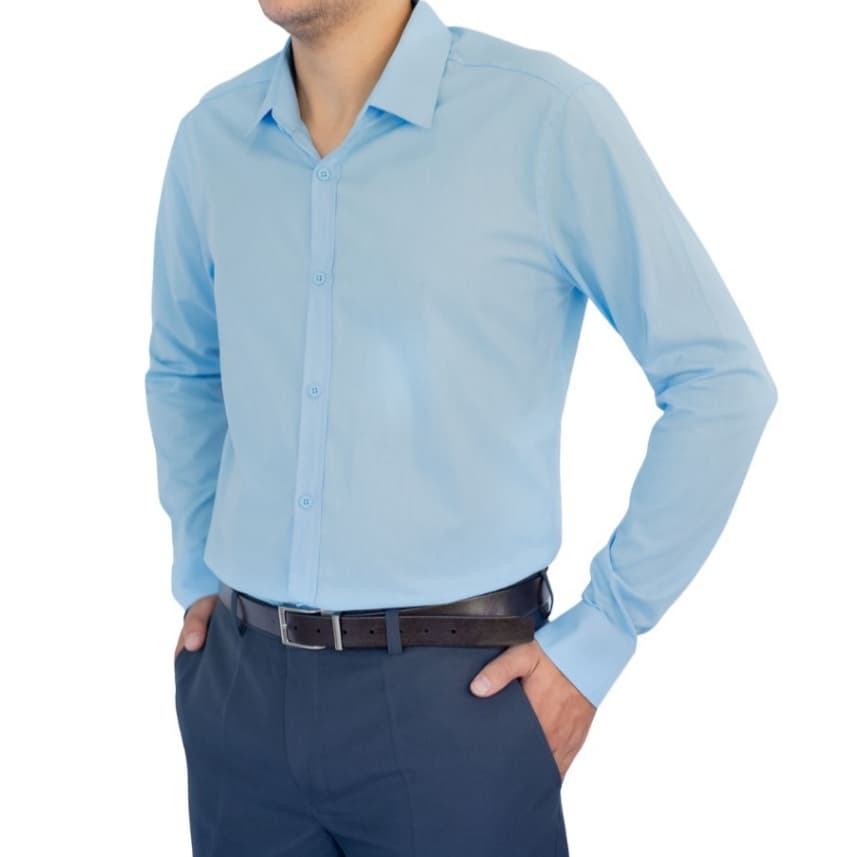 Camisa Social Manga Longa Masculina  Slim  Algodão