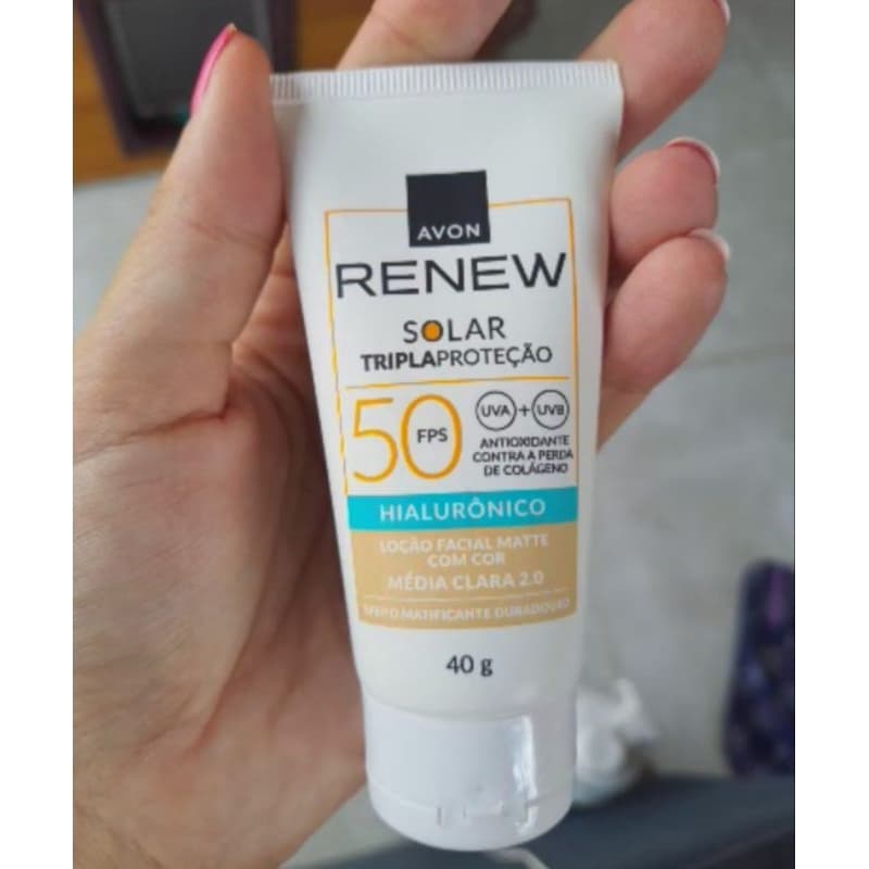 RENEW PROTETOR SOLAR FPS 50 COR AVON