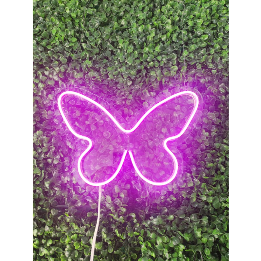 Luminária Parede Borboleta Neon Led Decoração Luz 110v-220v led