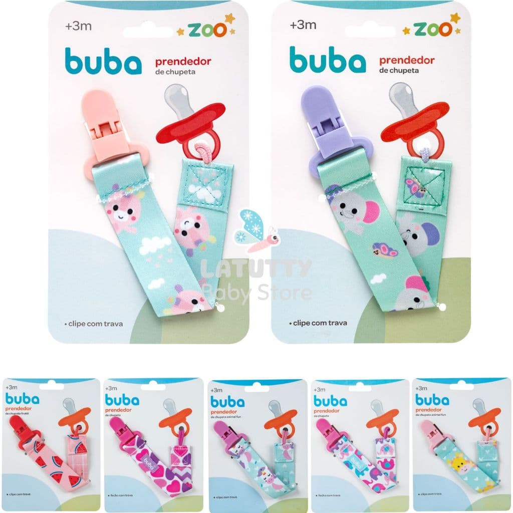 Prendedor de Chupeta Buba Bebê Bico Menina