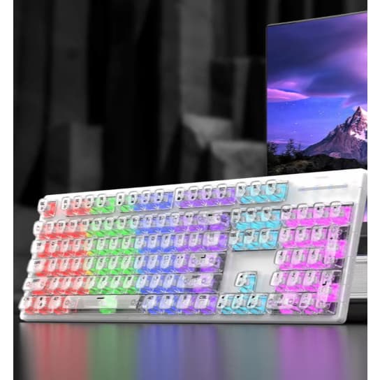 Teclado Mecânico Para Jogos Rgb Cor De Teclado Transparente L1000