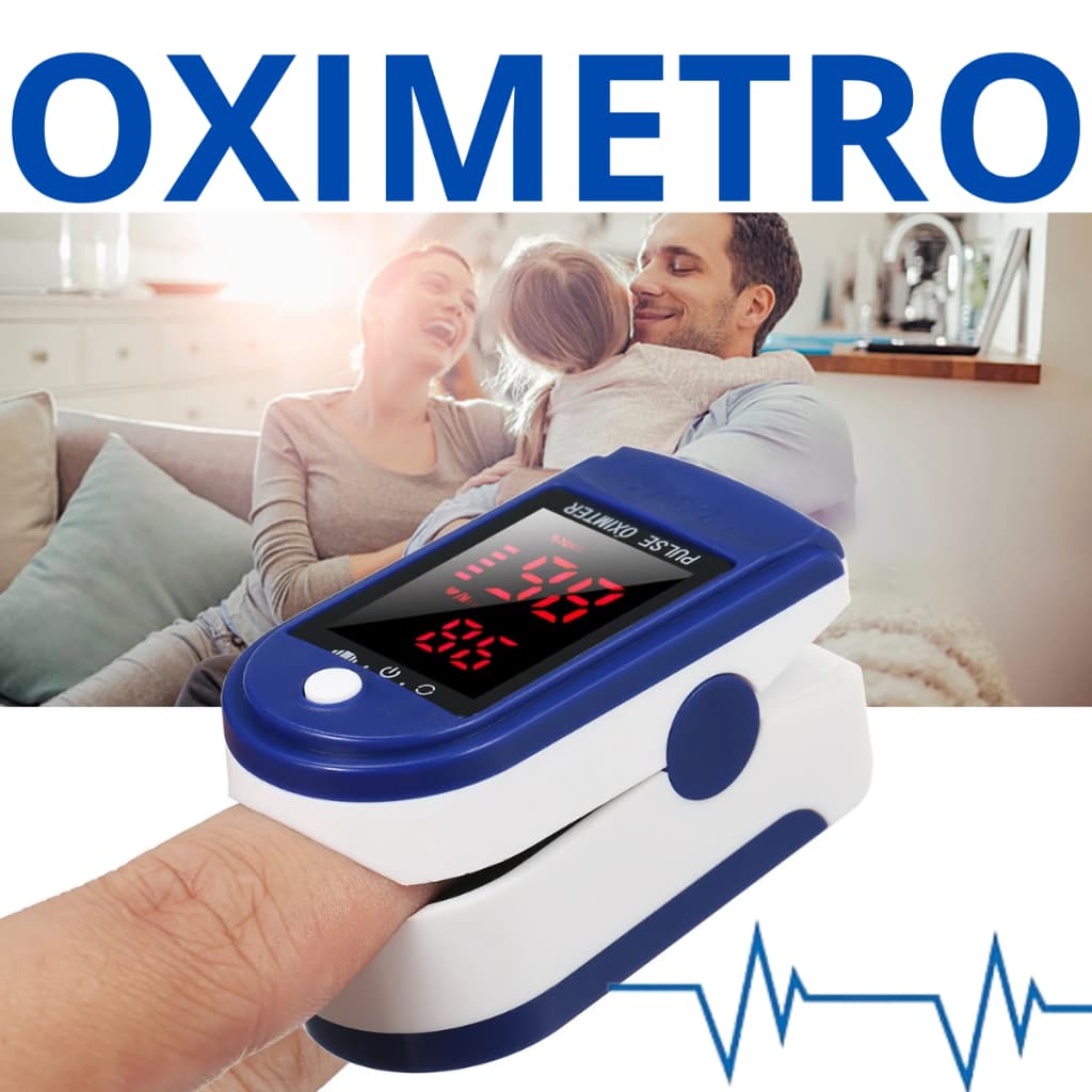 Oxímetro de pulso para dedo Fingertip Pulse Batimento Frequência Cardíaca Saturação Oxigênio Bolso
