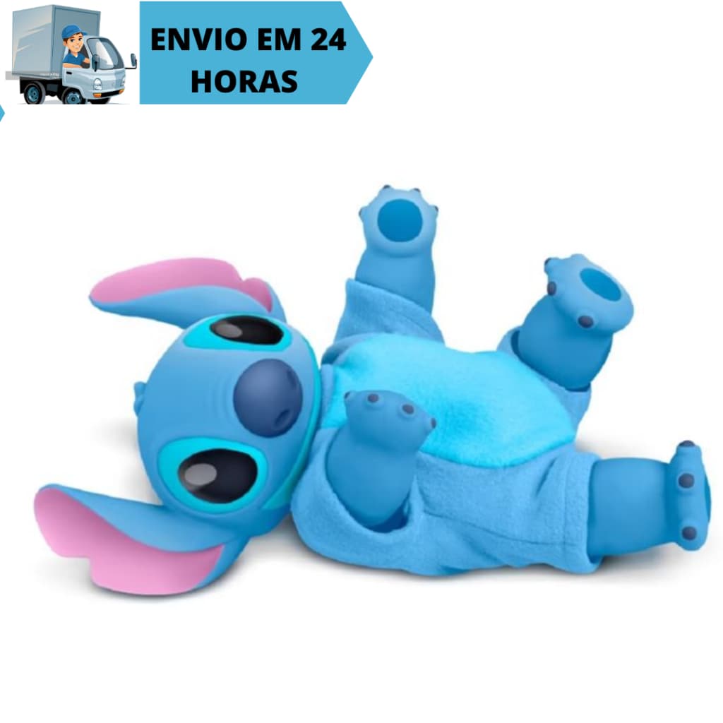 Boneco Lilo Stitch Articulado 40 Cm Cabeça De Borracha