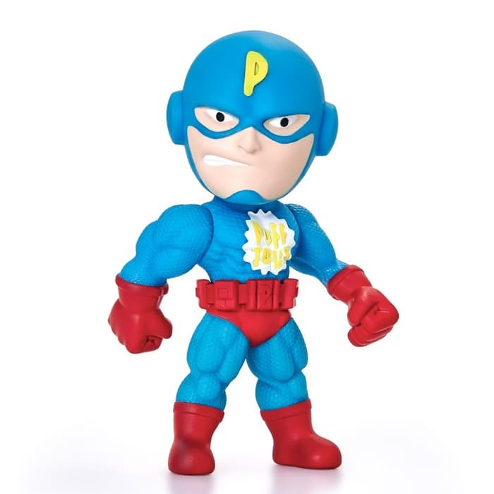Boneco Heróis Infantil Vinil Macio Brinquedo Capitão Hero Star Fire Articulado - Puff Toys