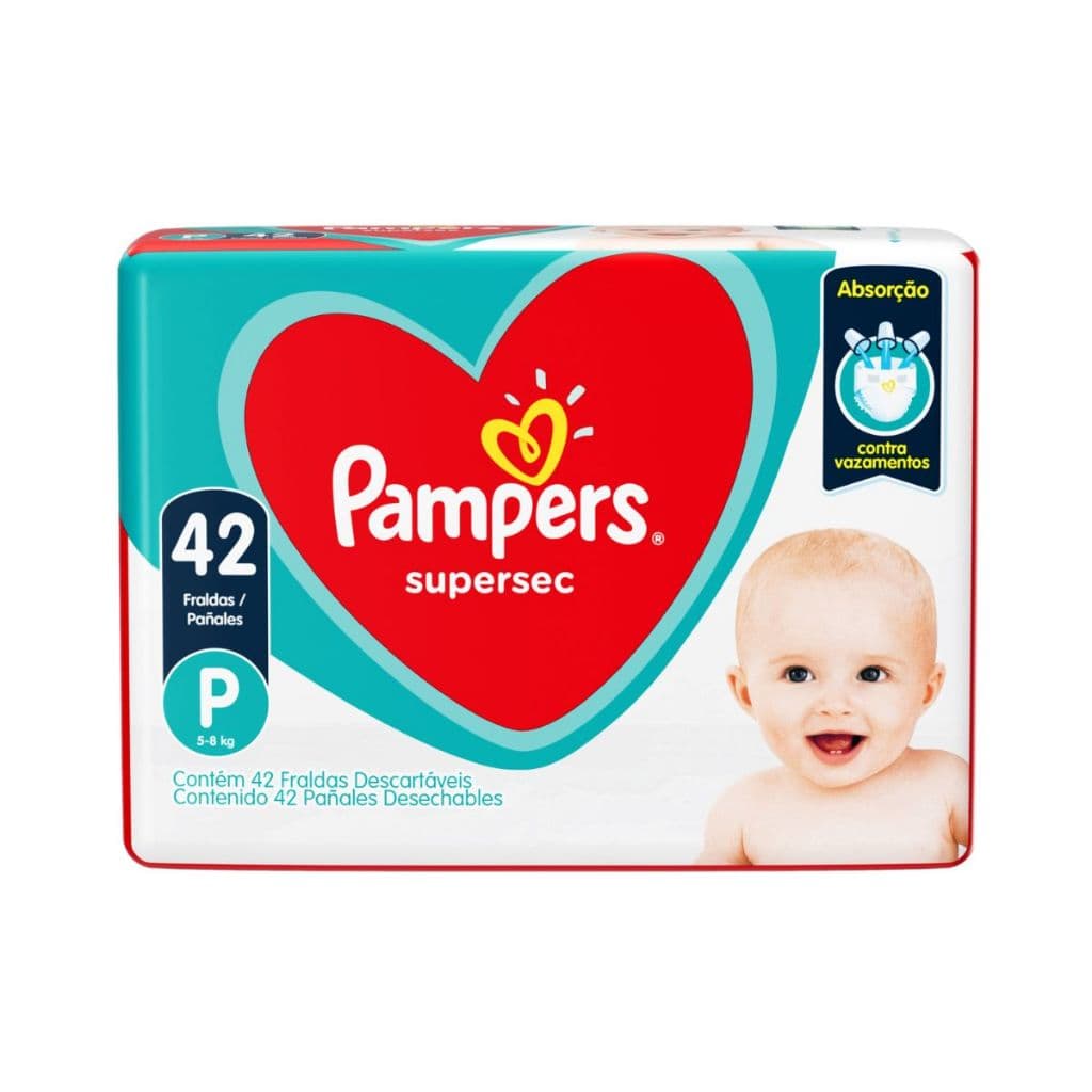 Fralda Pampers Supersec P Com 42 Unidades