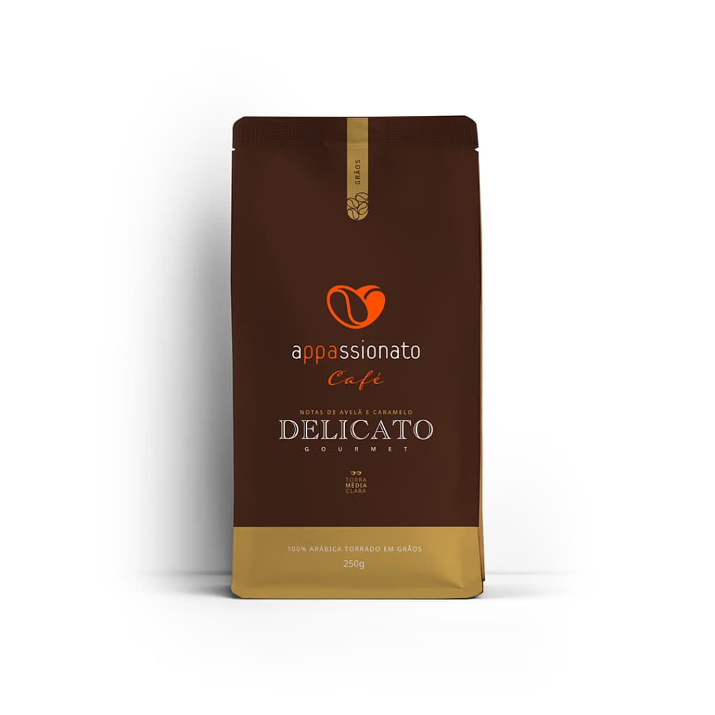 Cafe Delicato Gourmet Torrado Em Grãos 250G