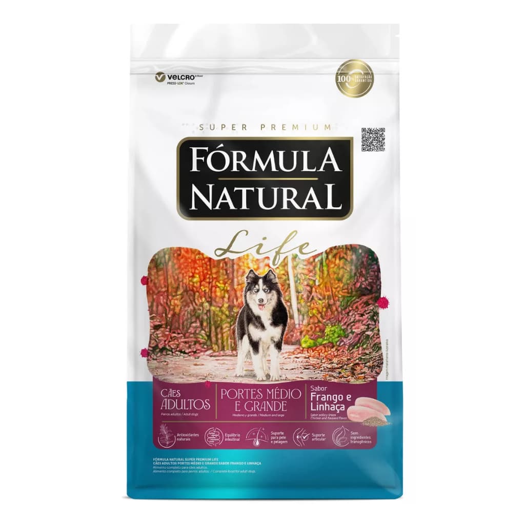 Ração Fórmula Natural Cães Adultos Raças Médias e Grande - 15kg