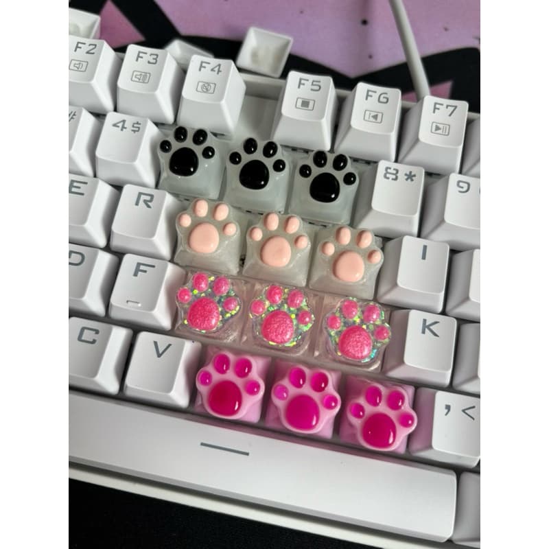 Keycap Fofa de patinha gato - Tecla de gatinho para teclado mecânico - LEIA DESCRIÇÃO