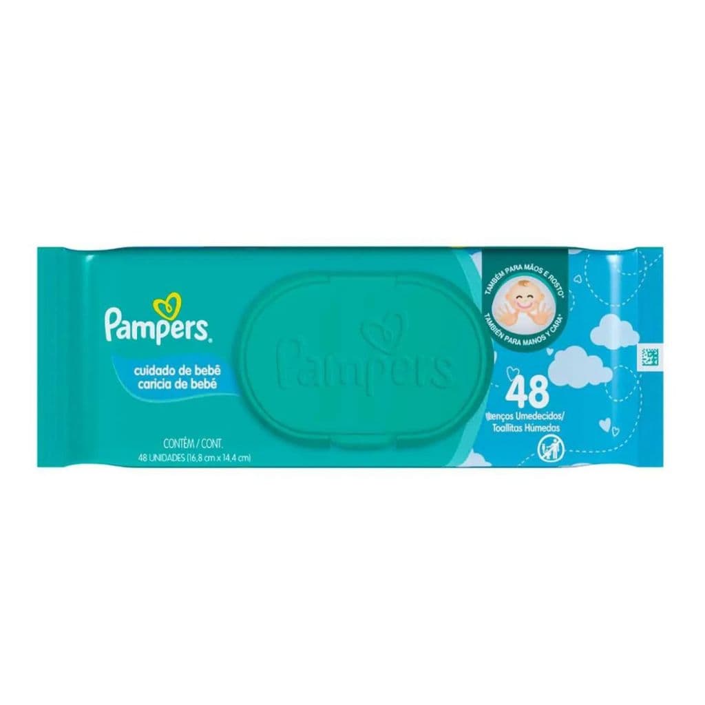 Lenço Umedecido Pampers Cheirinho De Bebê Com 48 Lenços