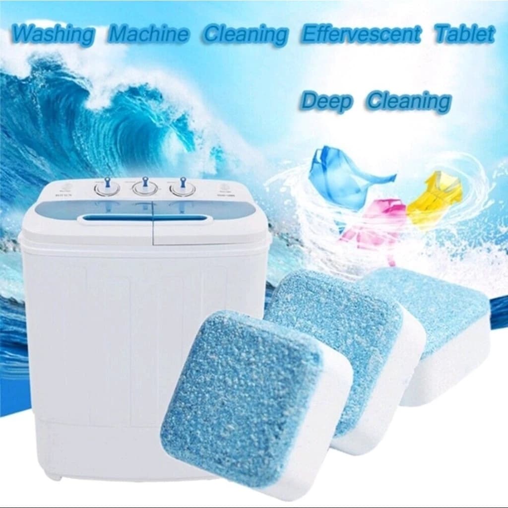 Kit Tabletes Pastilhas Limpar Máquinas Lavar Roupa Limpeza