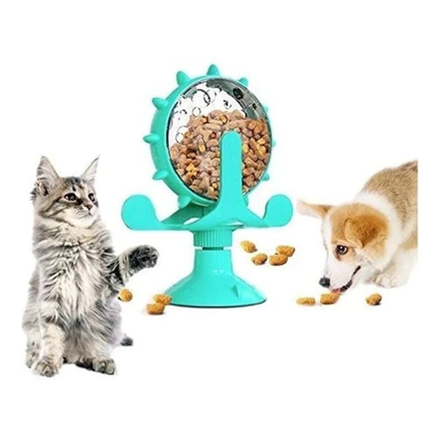 Brinquedo Para Gato Pet Alimentador lento saudável  de estimação Rotativo Roda Gigante