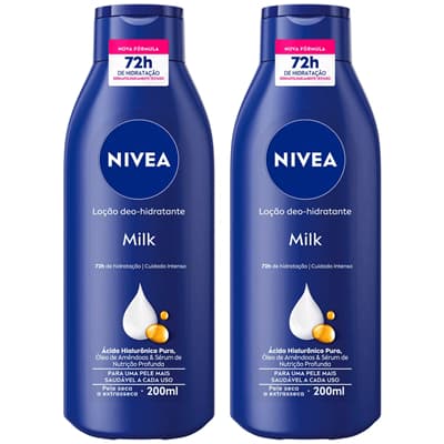 Hidratante Nivea Milk Pele Seca e Extrasseca 200ml