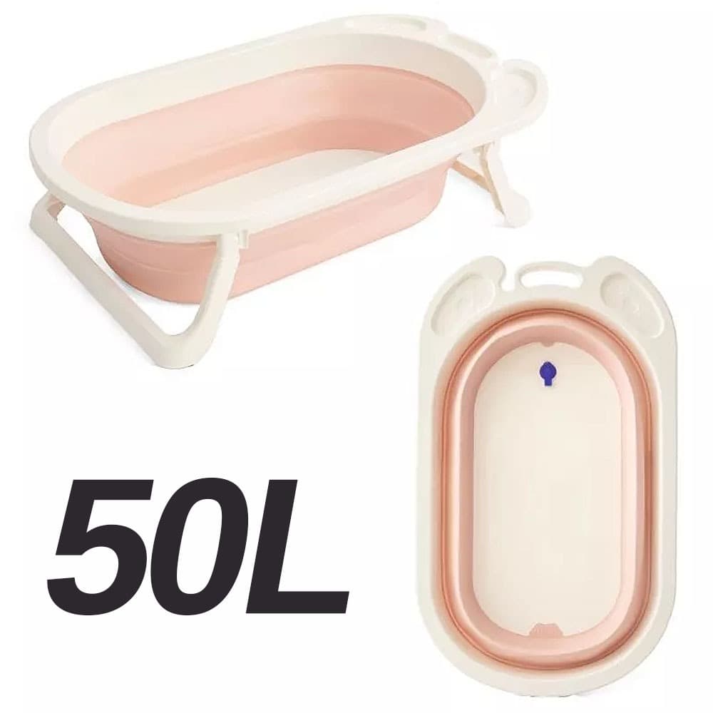 Banheira de Bebê Infantil Bagno Banheirinha Dobrável Portátil Confortável Compacta Banho Segurança