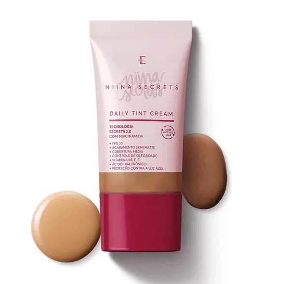 Base Líquida Daily Tint Cream Niina Secrets 25ml Eudora