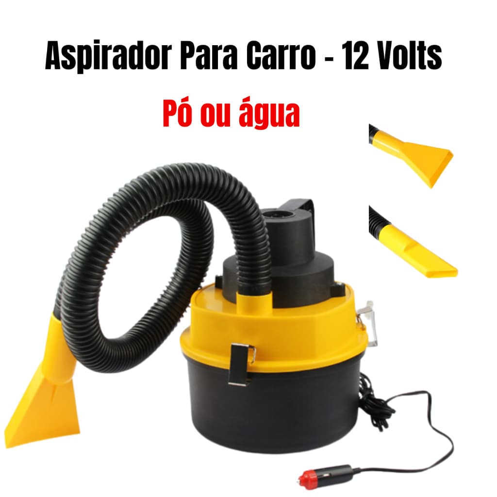 Aspirador de Pó Portátil  12V Para Carro - Potente