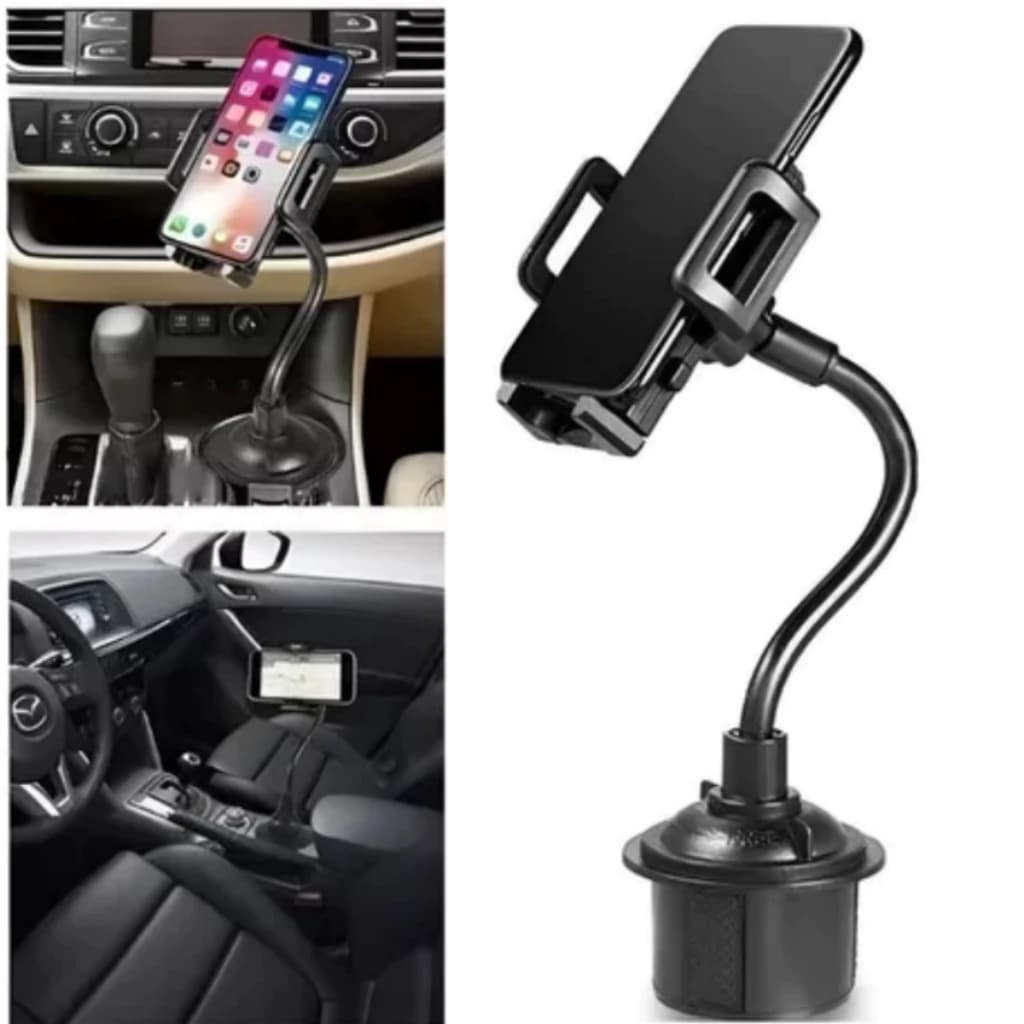 Suporte Flexível Para Celular Gps Porta Copo Premium Carro