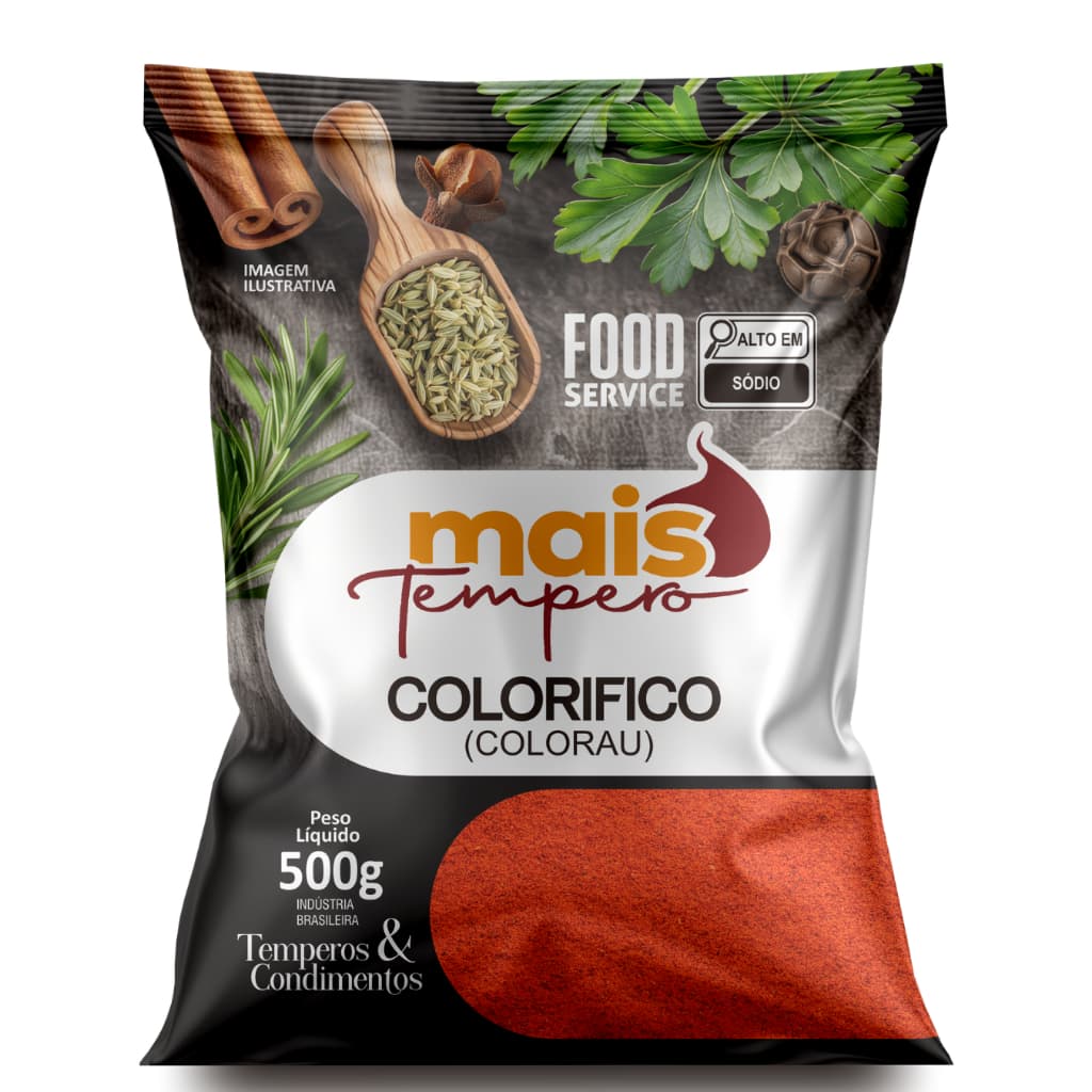 COLORAU Colorifico 1KG, 2kg condimento Marca Oficial Mais Tempero