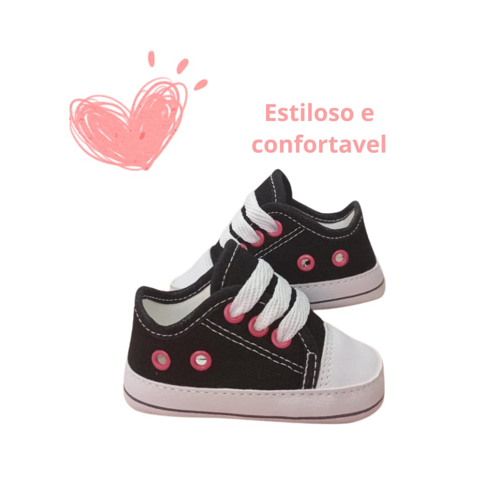 Tenis de Bebê sapatinhos infantil menino e menina calçados unissex sola macia e confortável