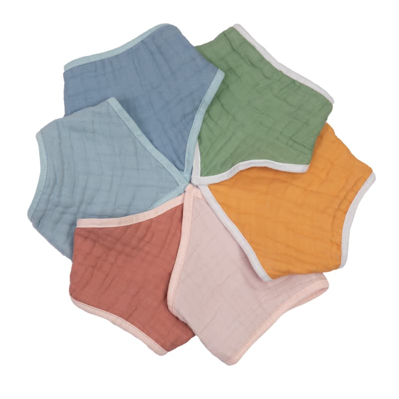 Babador Bandana Fralda Soft Babete Papi Bebê Recém Nascido Kit 2 Peças