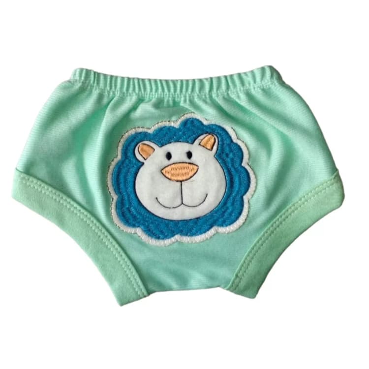 Kit 10 Pçs Short Tapa Fralda P Bebê Algodão Safari Desfralde