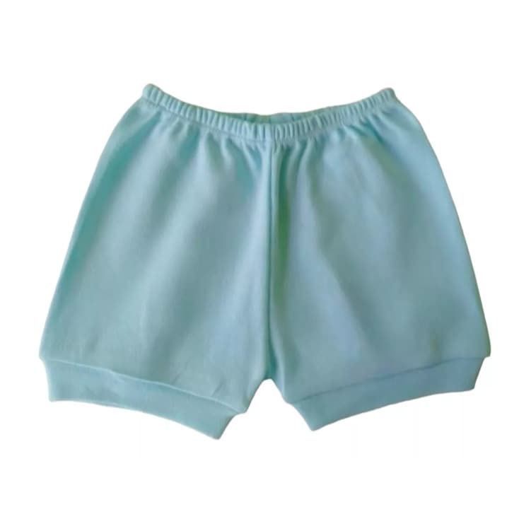 Kit 6 Peças - Short Liso Roupa Verão Tapa Fralda Atacado