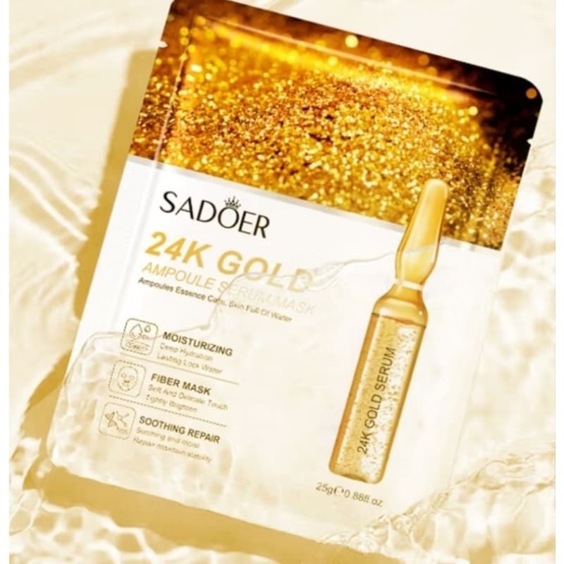 Máscara Facial ouro coreana 24k Anti-idade