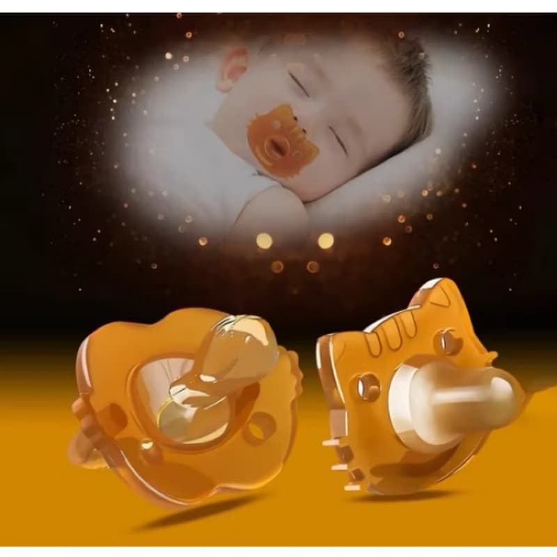 Kit 2 Chupetas Calmante Soft Gatinho + Estojo e Prendedor Silicone