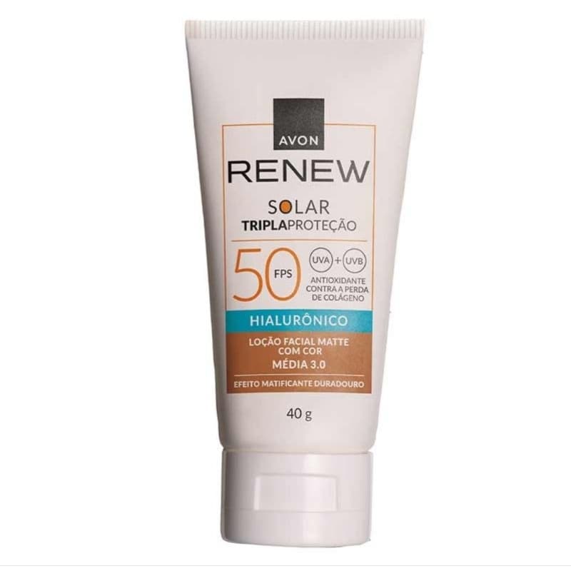 Protetor Solar Facial Renew FPS 50 Com Cor (Média 3.0)