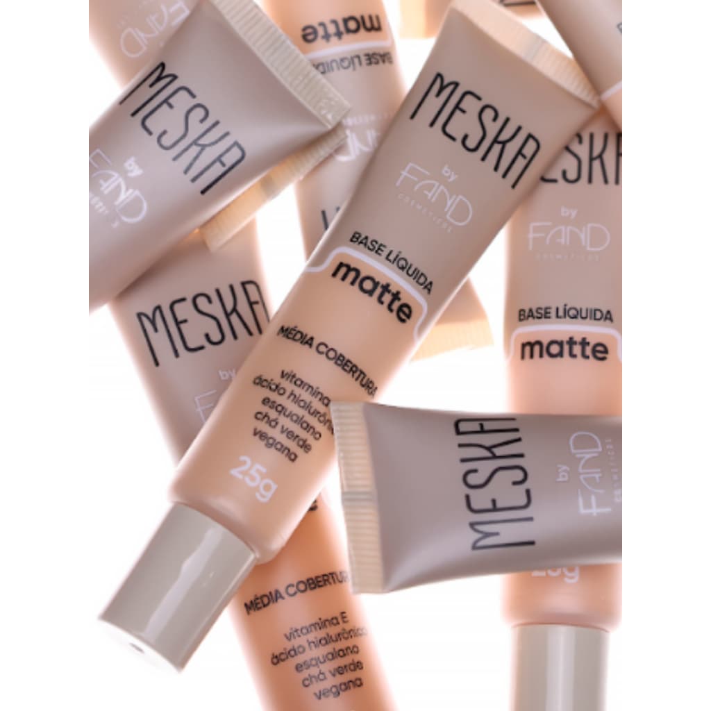 Base Matte Líquida Média Cobertura 25g Meska by Fand Makeup