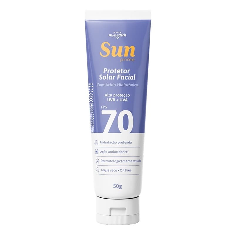 Protetor Solar Facial Toque Seco Oil Free Fator 70 FPS70 Bloqueador Solar Facial