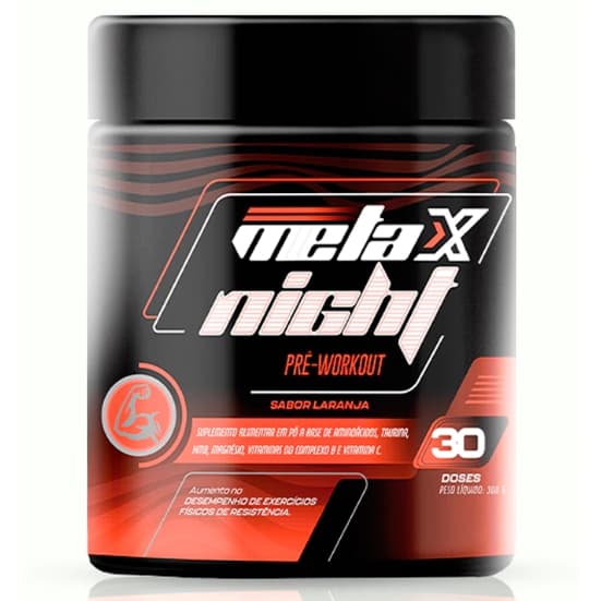 Pré Workout Noturno -Pre Treino Noturno MetaX Night Star Green 300g