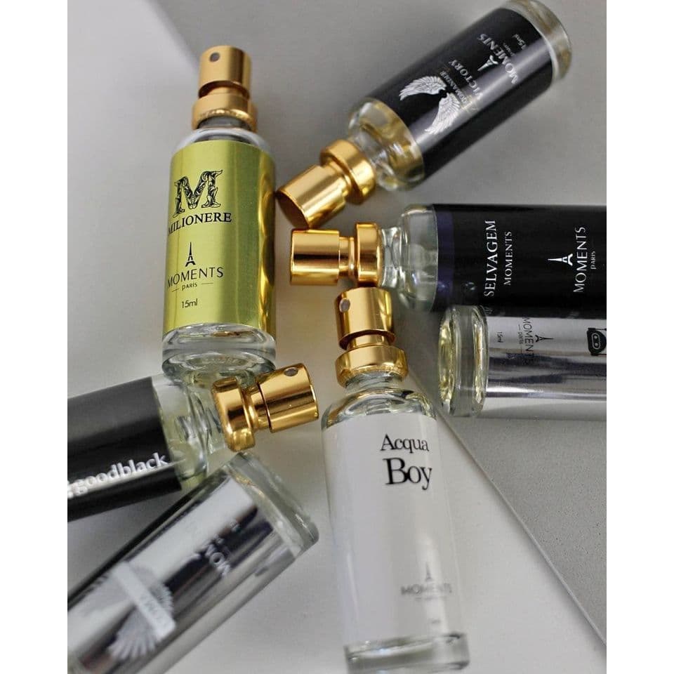 Perfumes Masculino Importado Fixação Prolongada Moments Paris 15ml