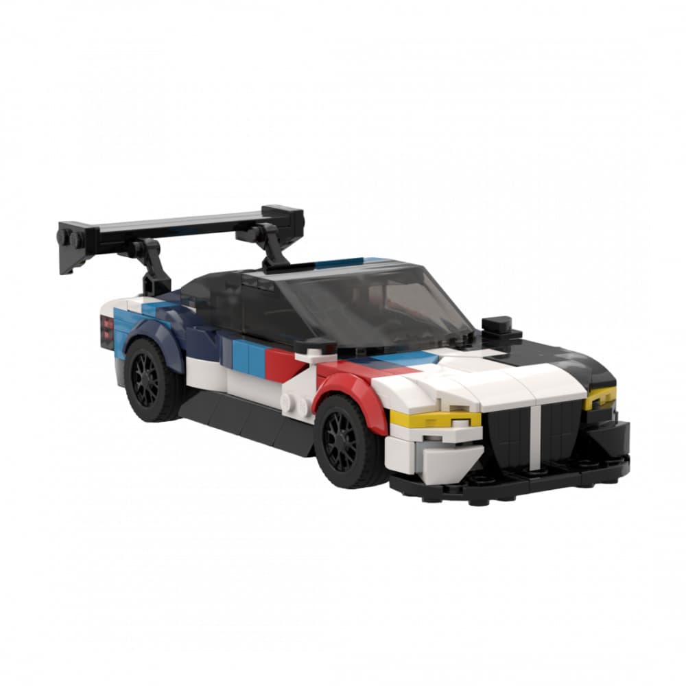 Bloco Montar Carrinho Bmw M4 Corrida 16cm Padrão Lego Novo Blocos de Montar Carro