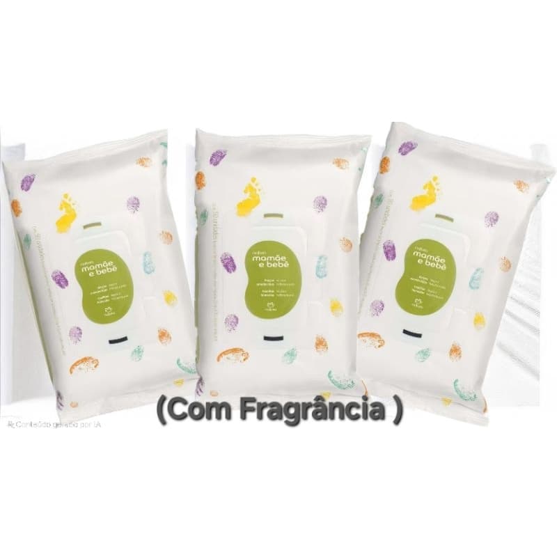 Lencos Umedecidos Papai & Bebê C/16 Folhas(KIT COM 03)
