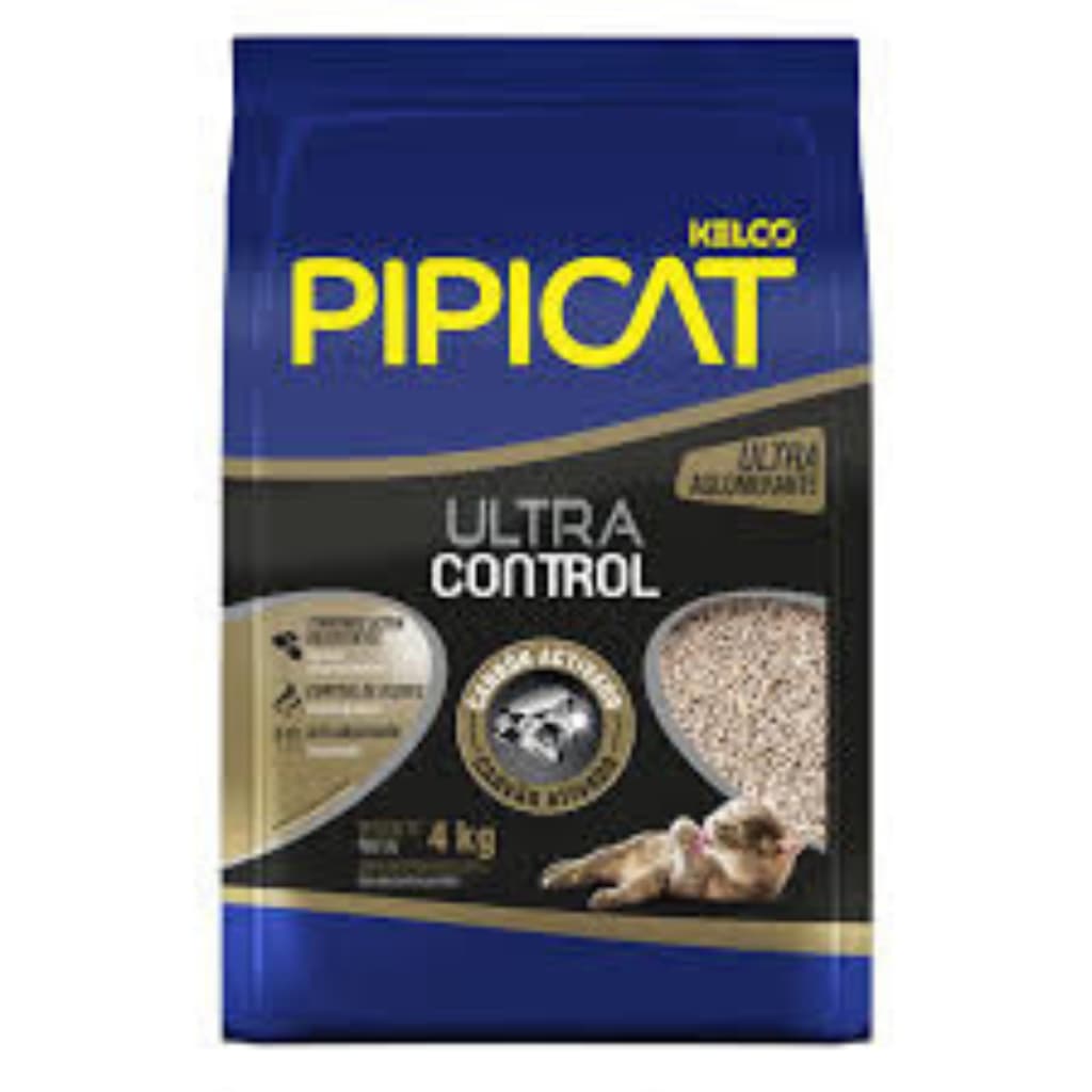 Areia Sanitária Kelco Pipicat Ultra Control Para Gatos 4kg