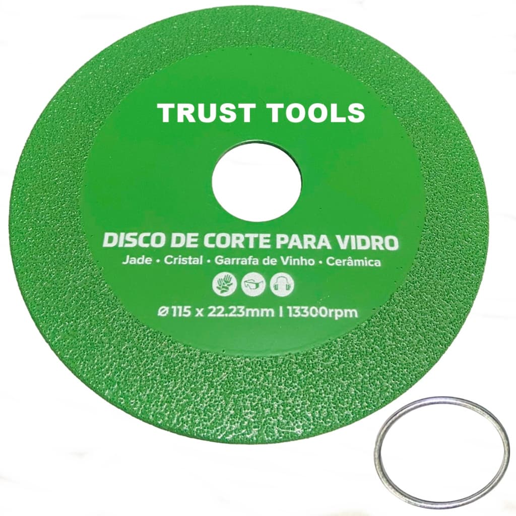Disco Corte De Vidro  4.1/2 PL 115mm Lâmina Diamantada Ultrafina Mármore Cerâmica Esmerilhadeira